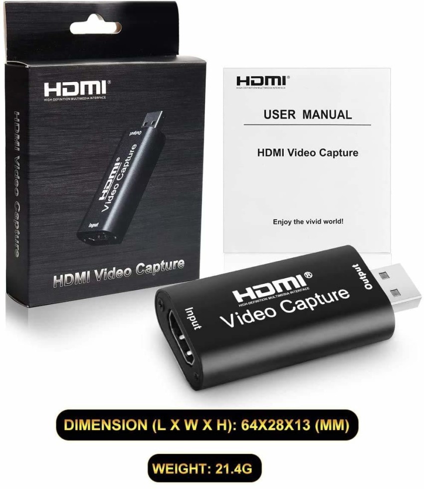 Capturadora Video USB a hdmi - Vídeo Game Capture 4k 1080P