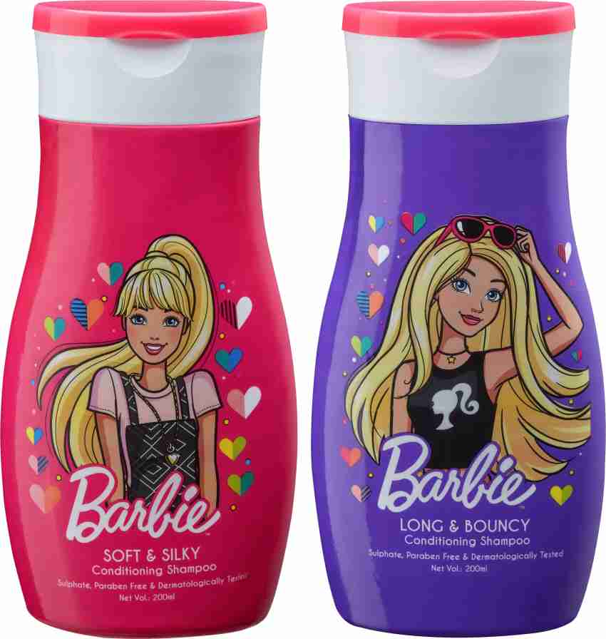 BARBIE Shampoo Soft Silky 200ml with Long Bouncy 200ml Pack of 2