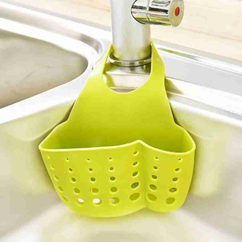 VANTEN Kitchen Sink Caddy Sponge Holder Sink Organizer, Sink Tray Drainer  Rack, Soap Dish Dispenser Brush Holder Storage Accessories -Countertop or  Adhesive