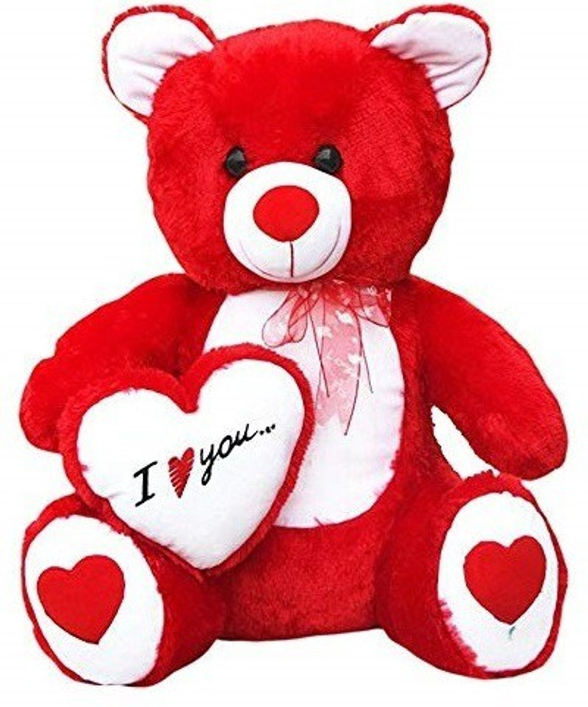 60 cm Red side heart Big Size Teddy Bear for Kids Girls Children Gifting girls playing Couples gift in 2 feet size Buy soft toys toys in India. shop for Ktkashish Toys products in India