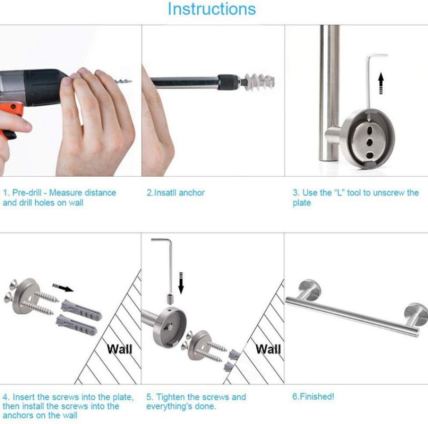 Stainless Steel Wall Mounted ACUTE SS Toilet Paper Holder