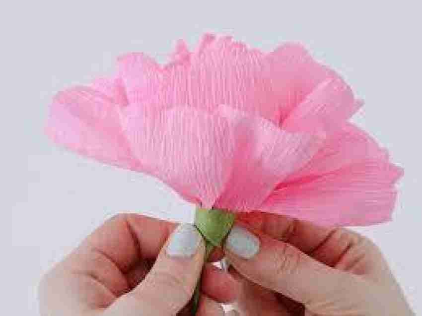 gofii Crafts light pink Crepe Paper For Craft flower making party  decorations - Crafts light pink Crepe Paper For Craft flower making party  decorations . Buy craft crepe paper toys in India.