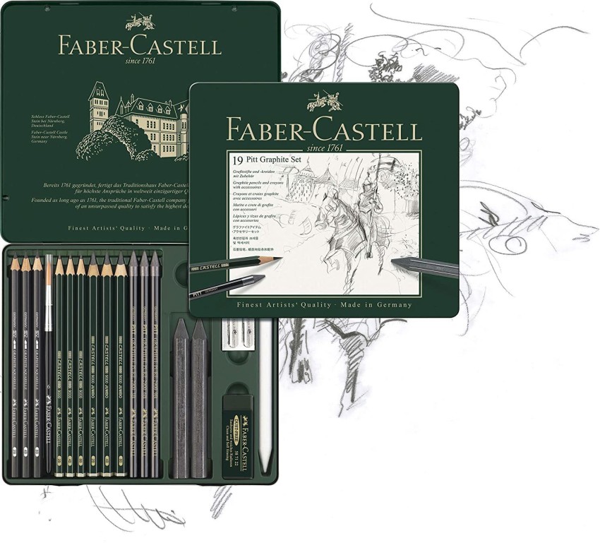 Faber-Castell 9000 & Pitt Graphite Pencil Sets