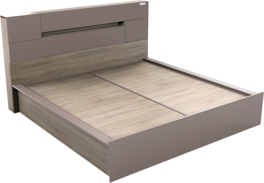 Buy Ray King Size Bed (With Hydraulic Storage) in Dark Brown colour upto  60% Discount