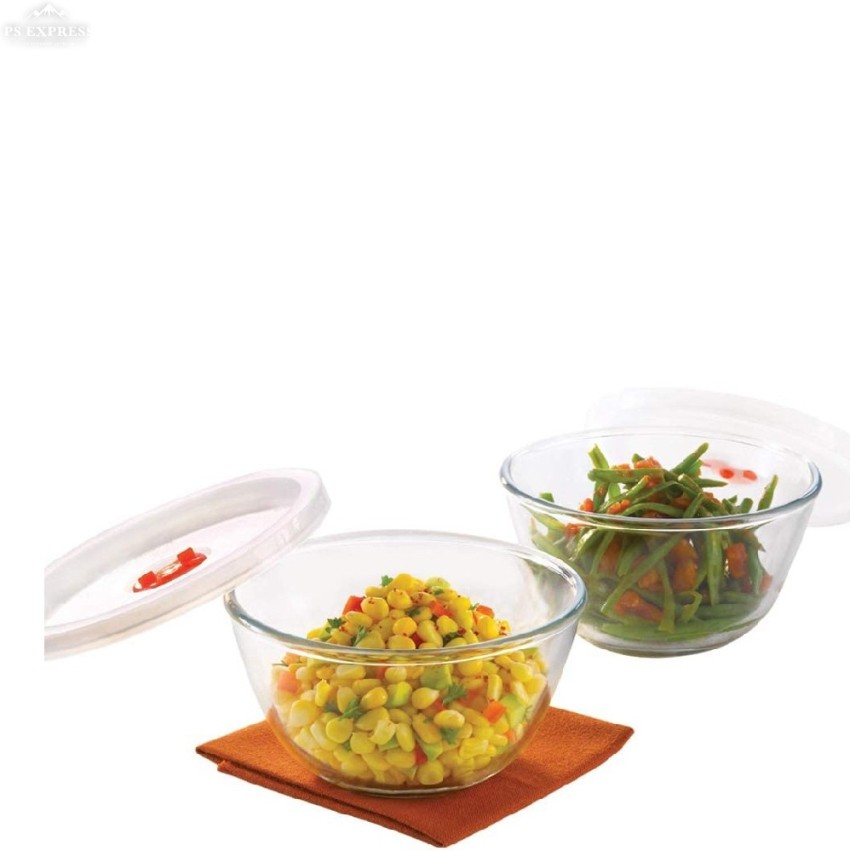 Buy Mixing & Serving Bowl w Blue Lid 500 ml at Best Price Online in India -  Borosil