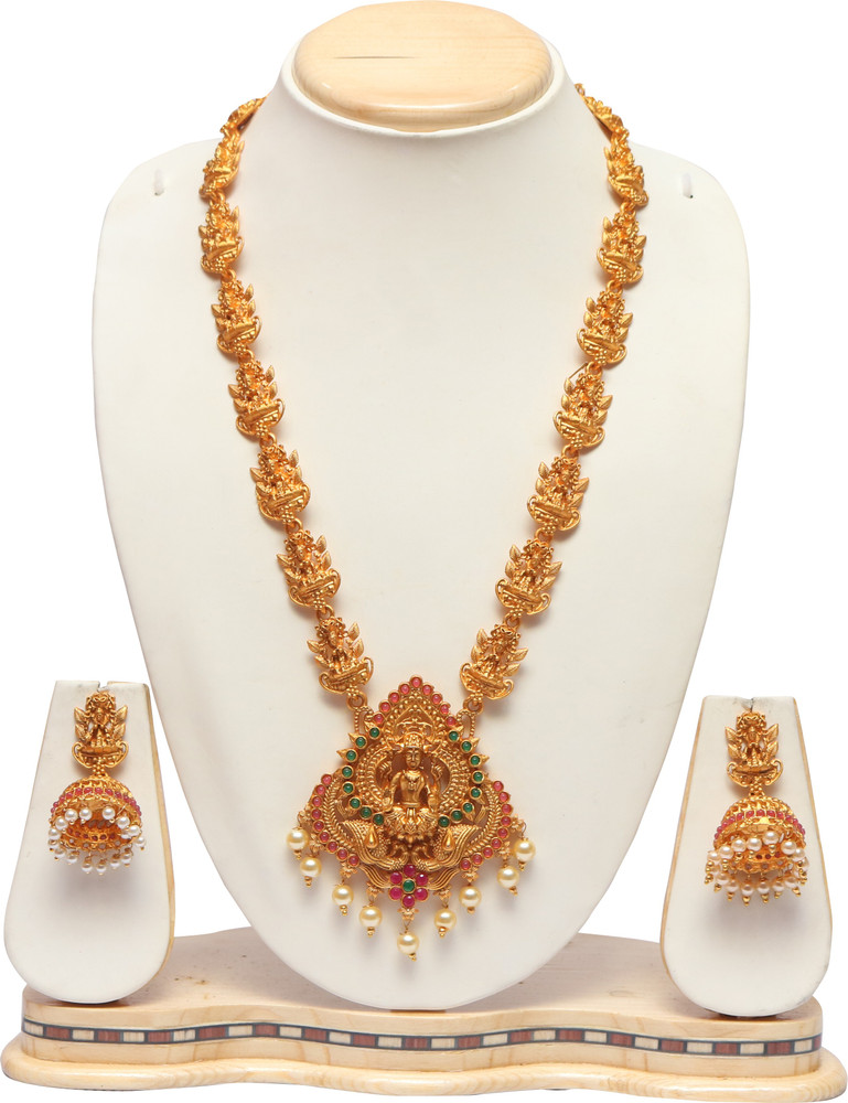 Swarajshop Alloy Gold plated Gold Jewellery Set Price in India Buy Swarajshop Alloy Gold plated Gold Jewellery Set Online at Best Prices in India Flipkart