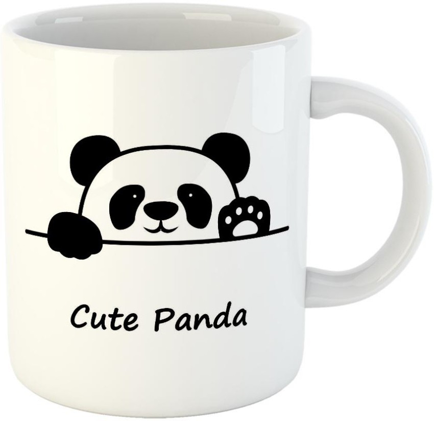 Personalized Coffee Mug Cute Boy Girl Panda, Customized Name