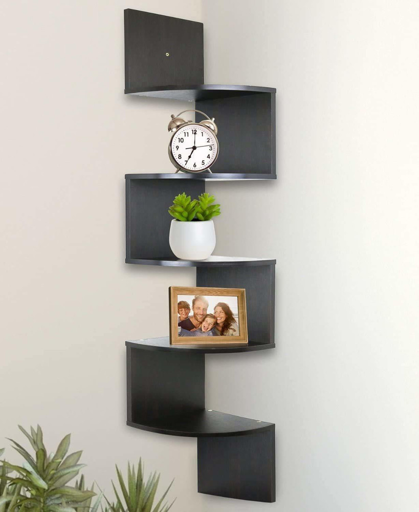 Zig zag sales corner shelf
