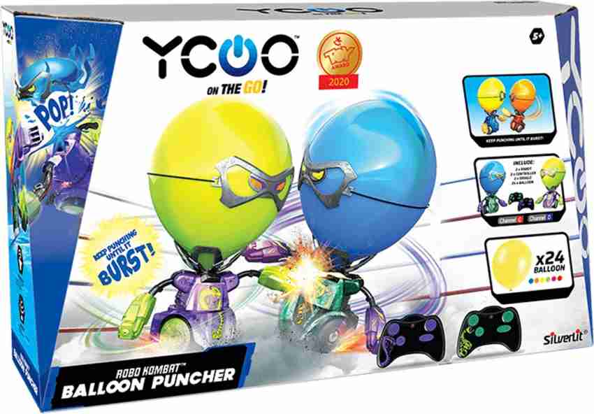 Silverlit YCOO Robo Kombat Balloon Puncher- Style B (Blue & Green); Robo  Combat Game; Pack of 2 (Twin Pack); Mixed Color (Blue and Green) - YCOO  Robo Kombat Balloon Puncher- Style B (