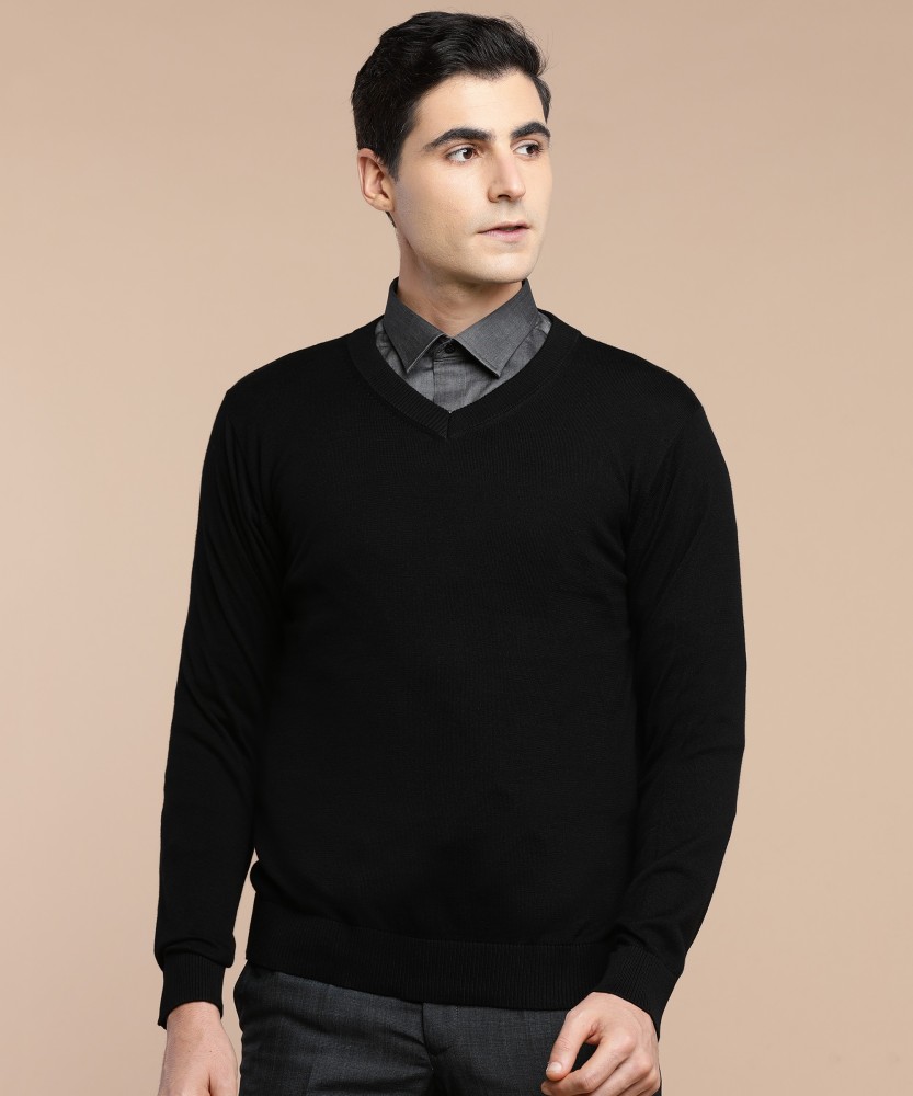 Sweater on hot sale formal shirt