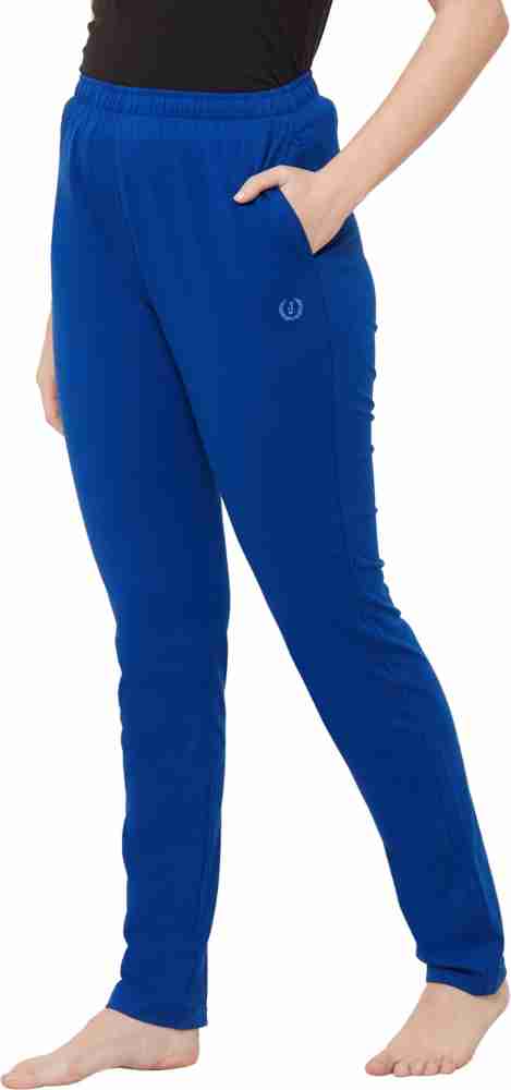JULIET Solid Women Blue Track Pants - Buy JULIET Solid Women Blue