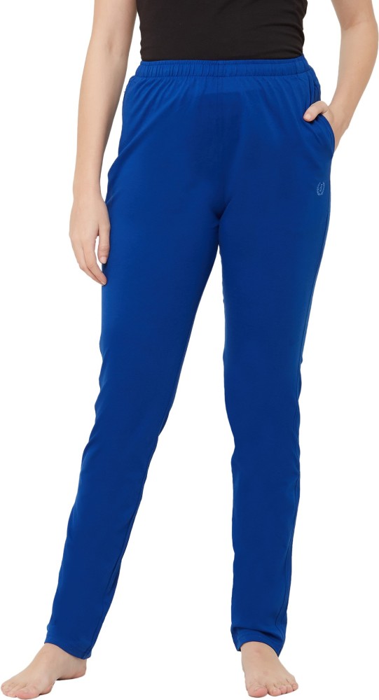 Buy JULIET Solid Women Blue Track Pants Online at Best Prices in