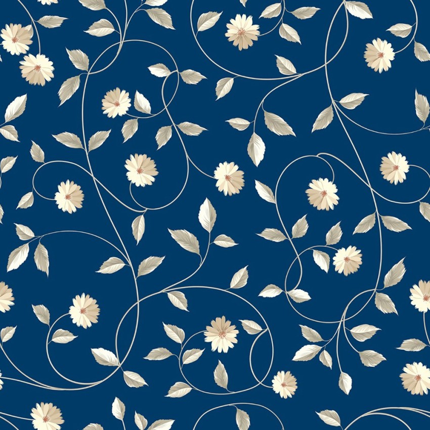 Brewster A Street Prints Full Bloom Navy Blue Floral Wallpaper  Etsy New  Zealand