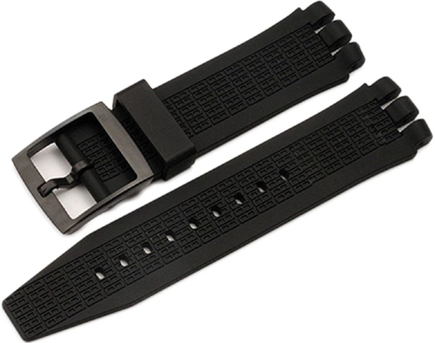 EWAccessories Black Diving 21mm 24mm Silicone Rubber Watchband