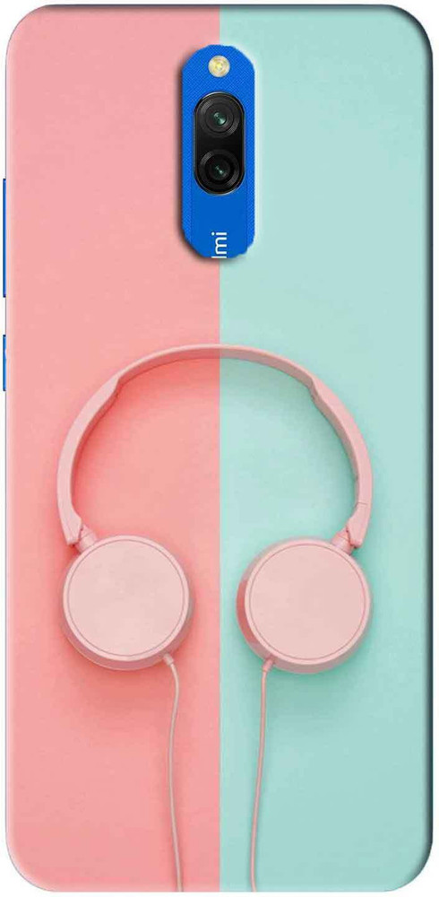NDCOM Back Cover for Redmi 8A Dual Music Headphone Printed NDCOM