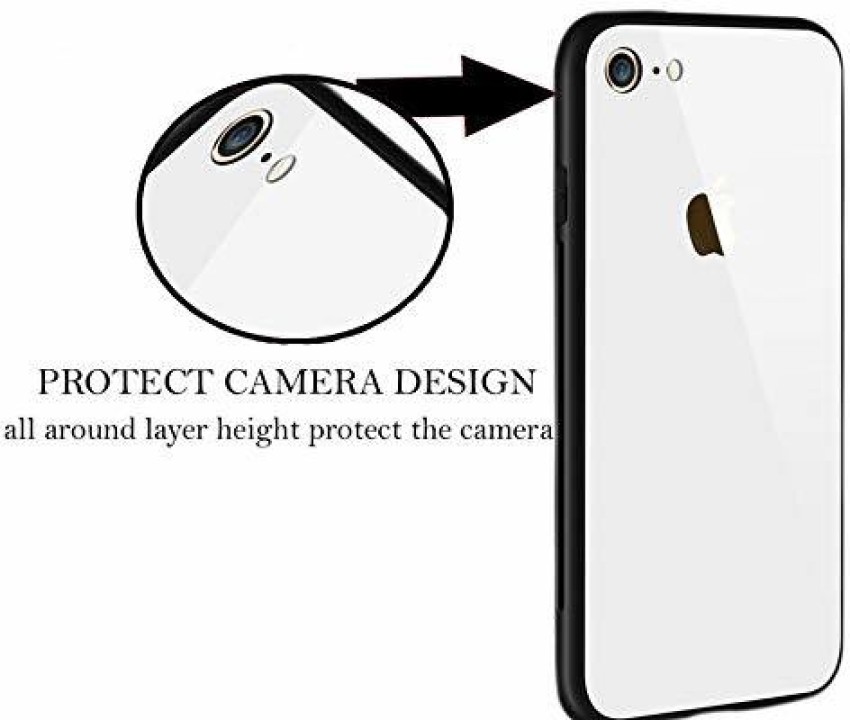 Buy Xykos White Silicon Mirror Glass Shockproof Bumper Case Cover