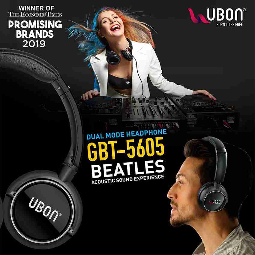 Ubon GBT 5606 Bluetooth HEADPHONE Bluetooth Headset Price in India