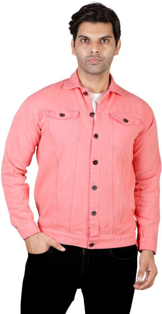 Peach denim deals jacket mens