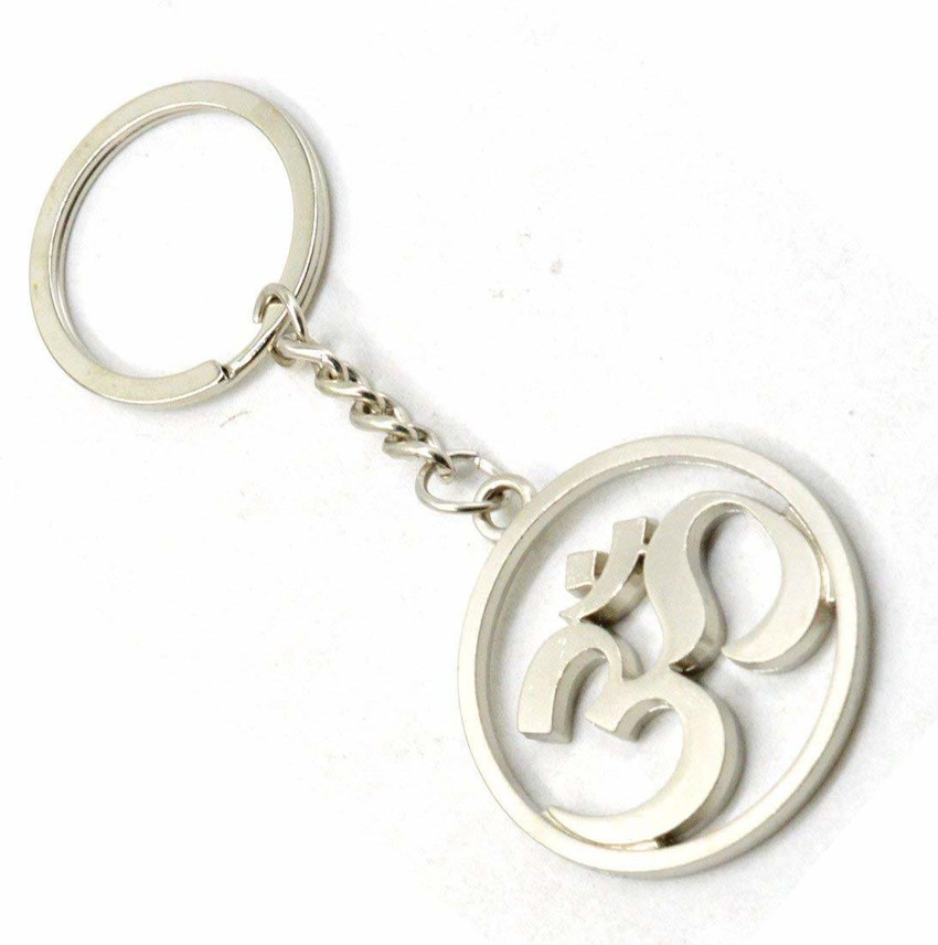 Bambble Metal Hindu Religious Symbol OM Design Key Chain Accessory