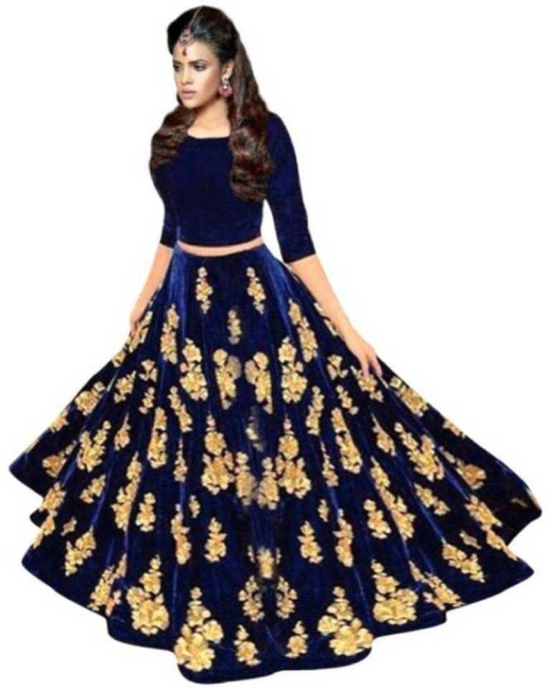 vajiba Embroidered Semi Stitched Lehenga Choli Buy vajiba