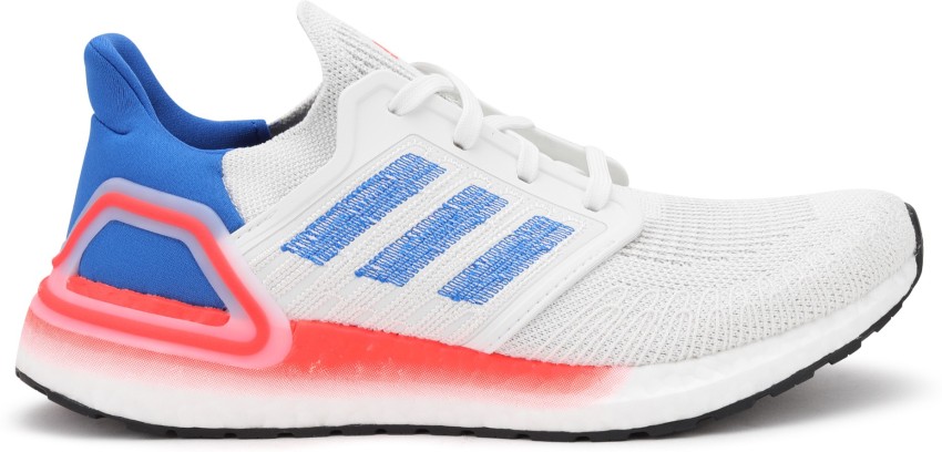 Ultra boost 20 red white cheap blue