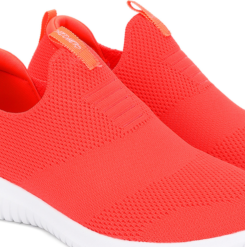 Skechers slip on deals womens orange