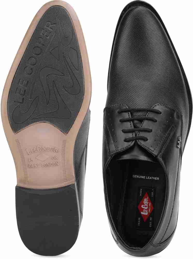 LEE COOPER Men Genuine Leather Lace Up Shoes For Men Buy BLACK Color LEE COOPER Men Genuine Leather Lace Up Shoes For Men Online at Best Price Shop Online for