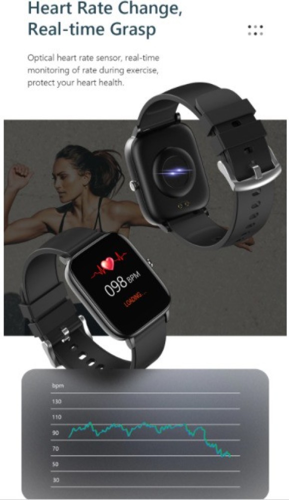 BLISSIBLE Touch heart Rate Blood Pressure Whatsapp Smartwatch