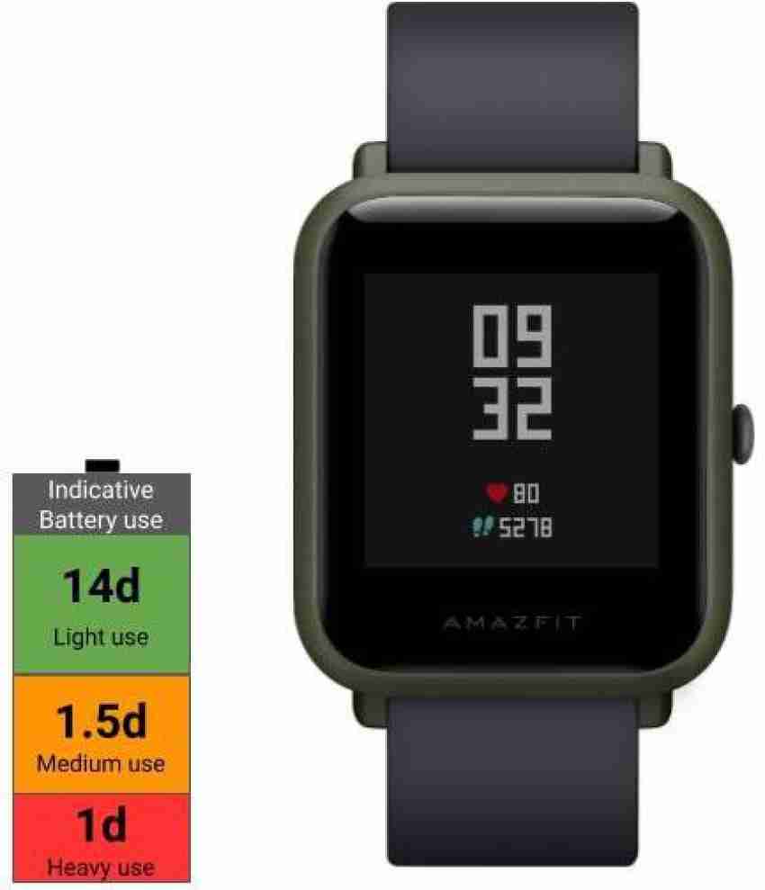 Huami amazfit bip kokoda green smartwatch hotsell