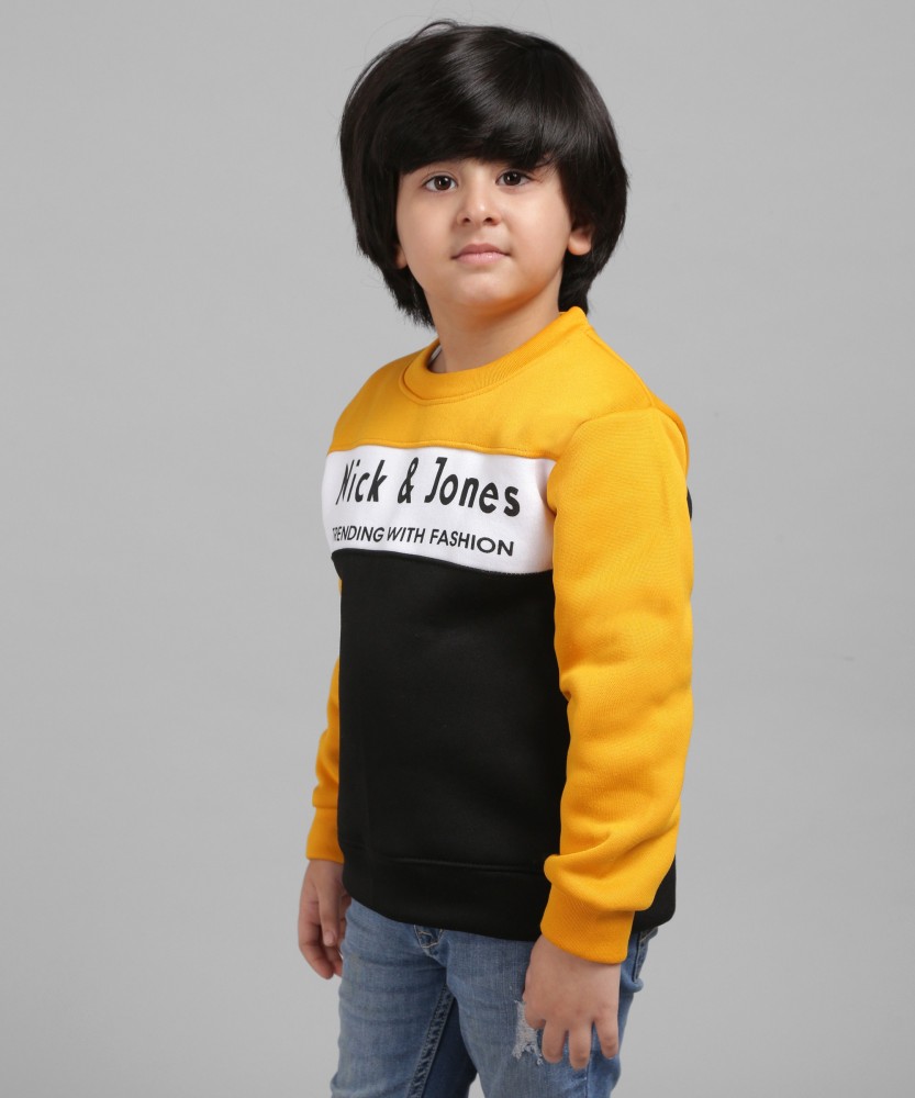 Boys sweat online shirt