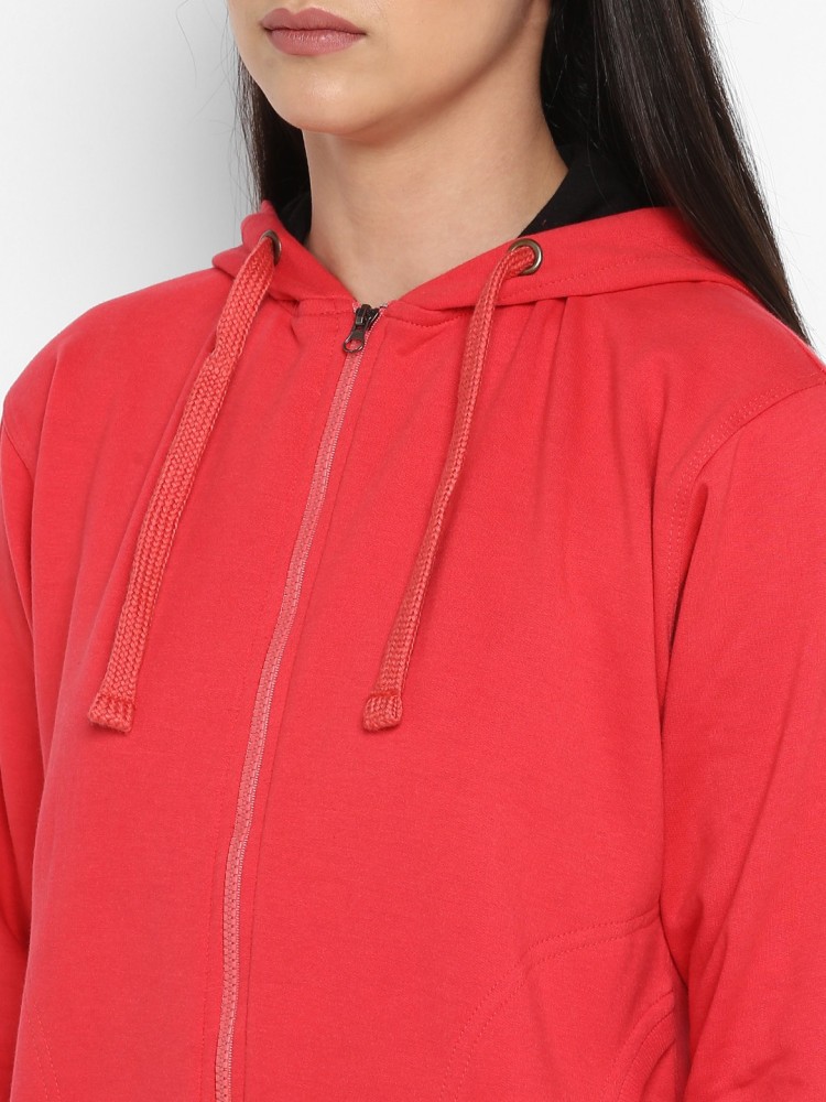 Alan Jones Full Sleeve Solid Women Sweatshirt