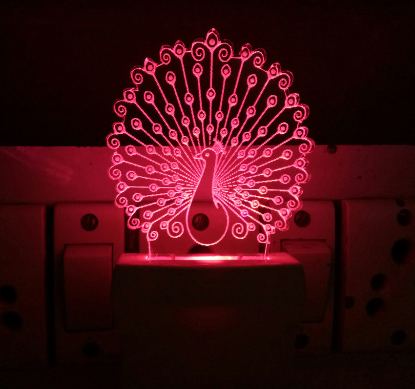UKANI 3D Illusion LED Light Night Lights for 7 Colors Led Changing