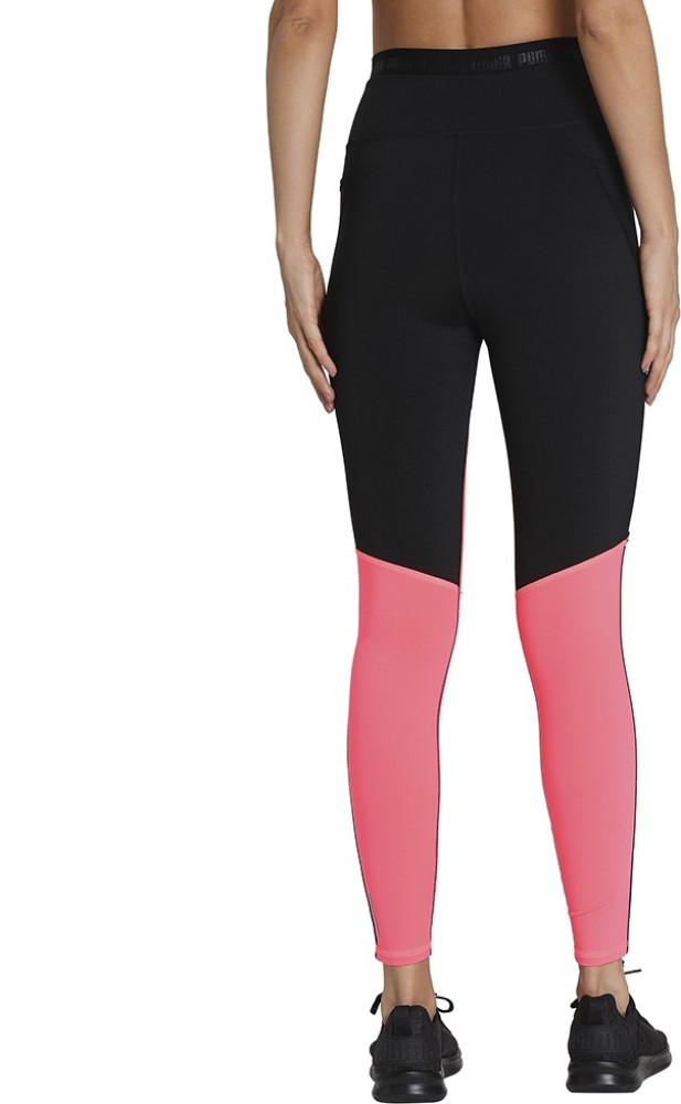 PUMA Color Block Women Black Tights - Buy PUMA Color Block Women