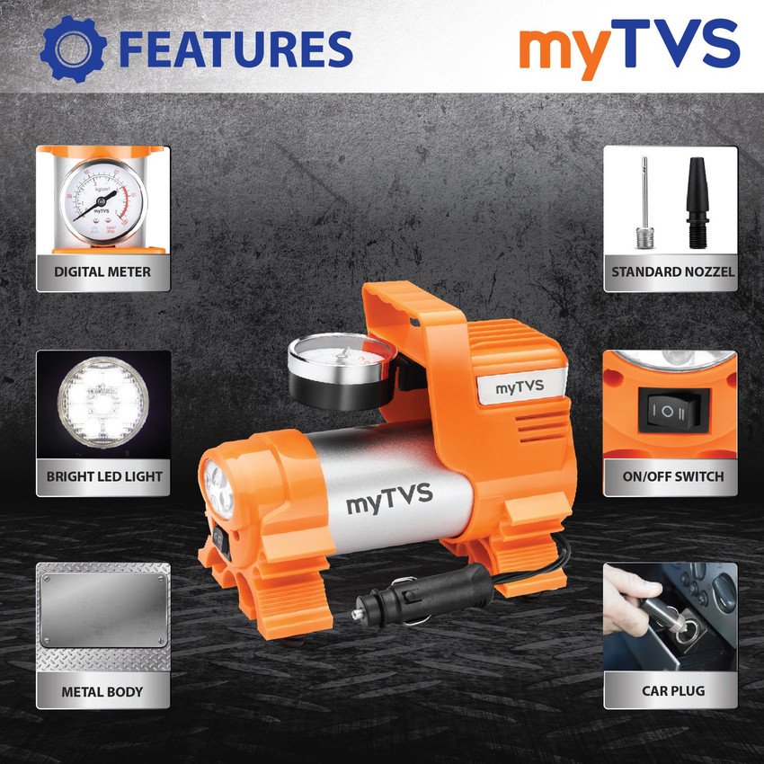 MYTVS 100 psi Tyre Air Pump for Car Bike Price in India Buy