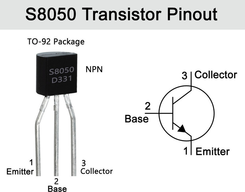 S8050 NPN Transistor: Application, Feature, Pinout, 57% OFF