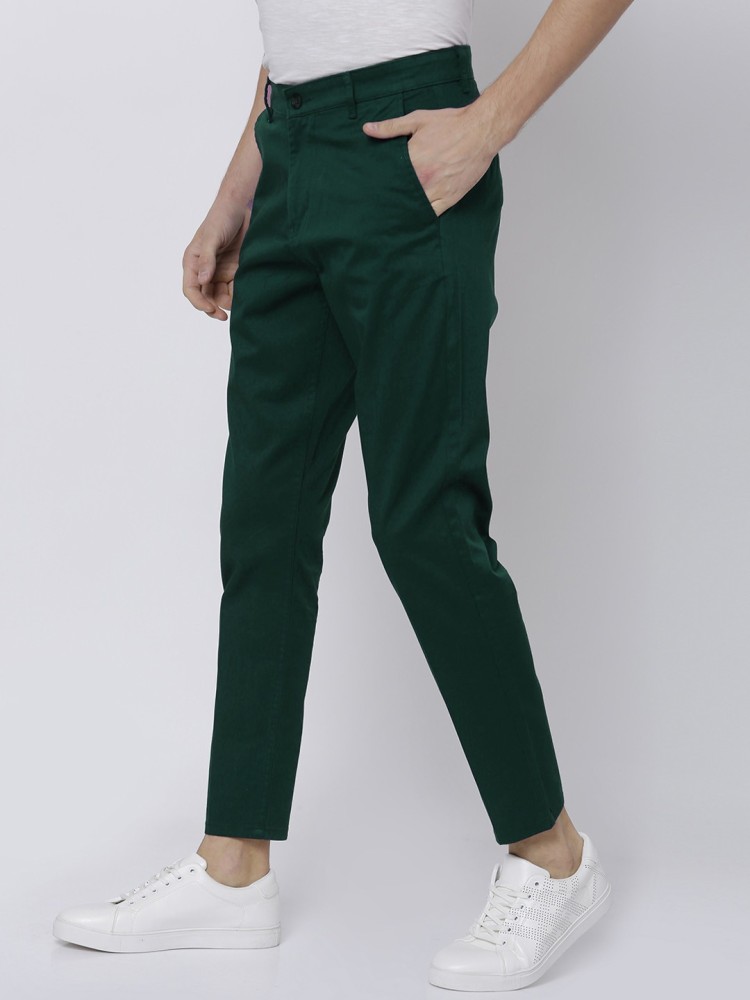 Shop Wardrobe Emerald Green Flared Trousers Online  Westside