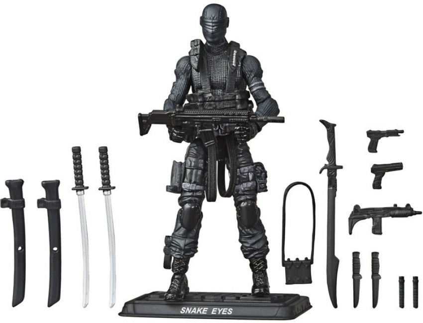 G.I. Joe Retro Collection Snake Eyes Toy 3.75-Inch-Scale Collectible Action  Figure, Multiple Accessories