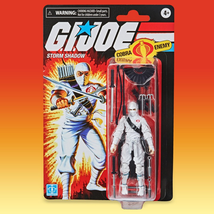 G.I. Joe Retro Collection Storm Shadow Toy 3.75 Inch Scale