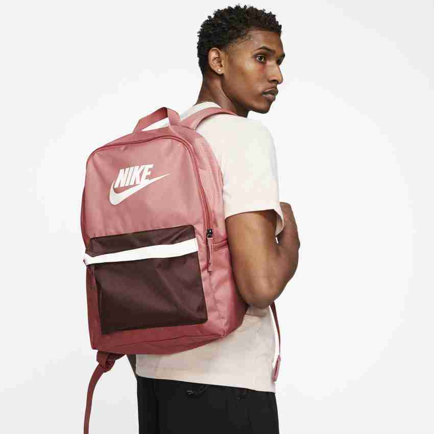 NIKE NK Heritage 2.0 Backpack 25 L Laptop Backpack CANYON PINK EARTH PALE IVORY Price in India Flipkart