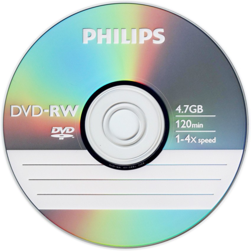 PHILIPS DVD+RW 4.7 GB Data / 120 min. 4X Spindle de 25 