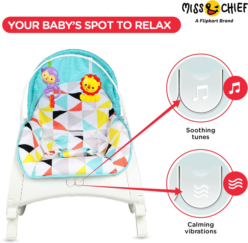 Miss Chief by Flipkart Portable Plastic Vibration Bouncer