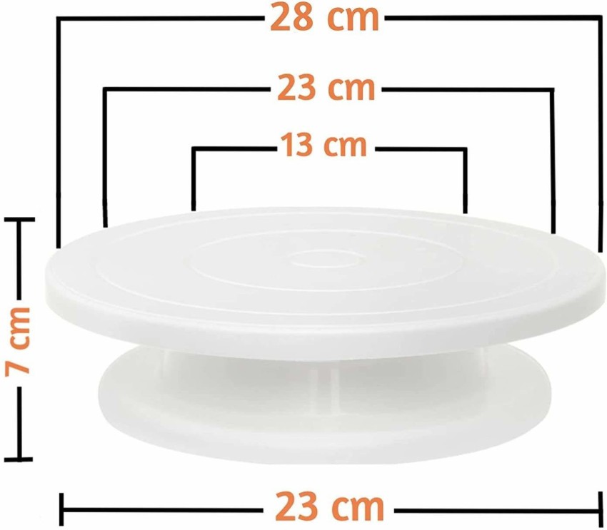 Honch 360 Degree Rotating Revolving Cake Turn Table Plastic Cake Decorating  Turntable Plastic Cake Server Price in India - Buy Honch 360 Degree  Rotating Revolving Cake Turn Table Plastic Cake Decorating Turntable