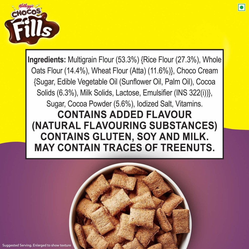 Kellogg's Corn Flakes Original, 250gms Pack + Chocos Crunchy Bites