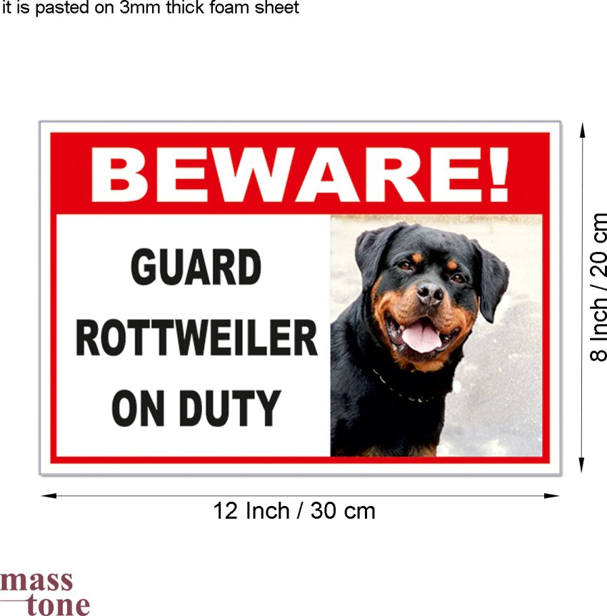 Beware of dog sign 2024 rottweiler