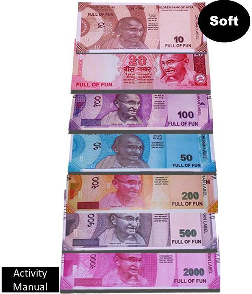 Mallexo Pack of 140 pc Combo Playing Indian Currency Notes for Fun 20pc each Money for kids playing toys business game money Dummy currency note money toys Gag Toy