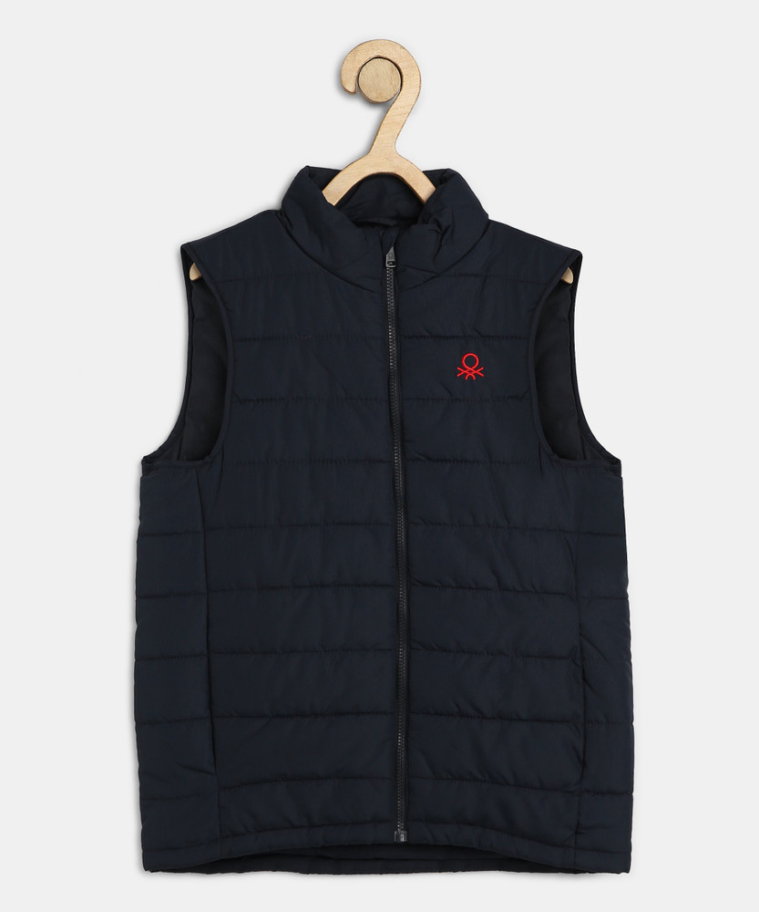 United Colors of Benetton Sleeveless Solid Boys Jacket Buy