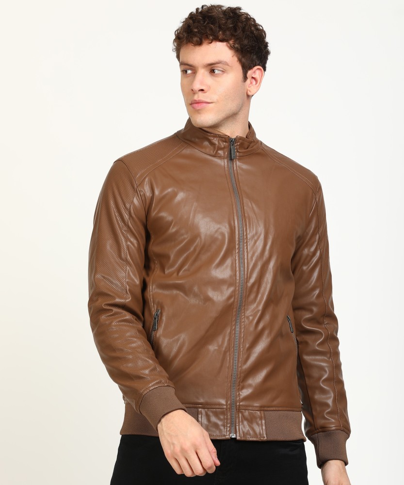 Buy Leather Bomber Jacket Online In India -  India