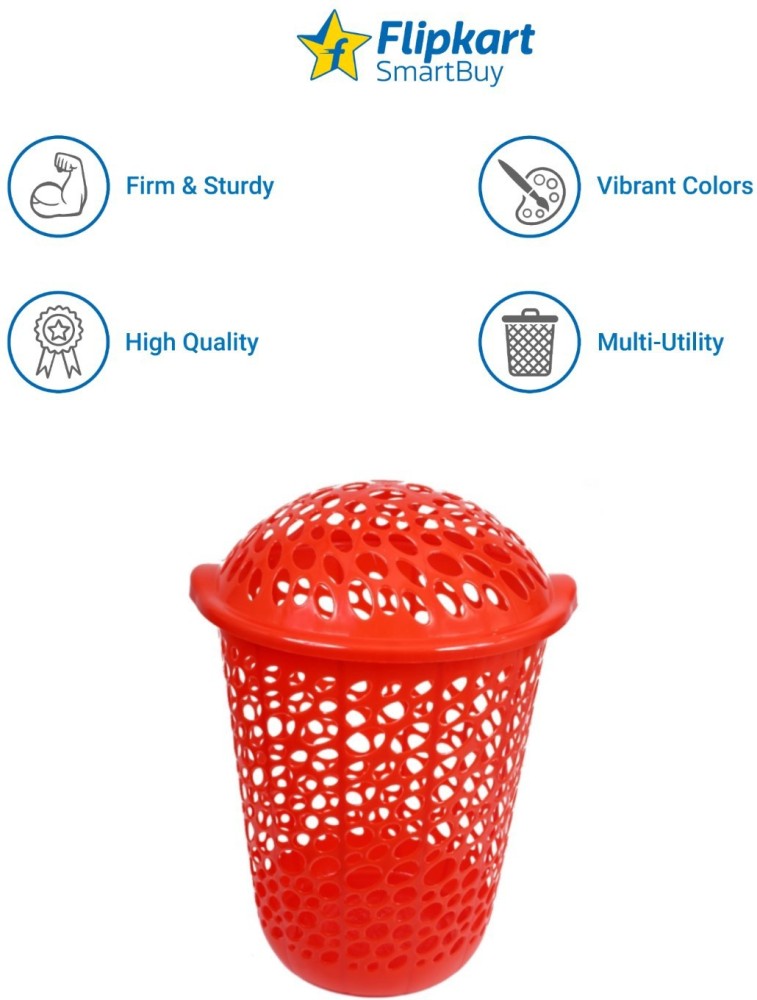 Flipkart SmartBuy 52 L Red Laundry Basket - Buy Flipkart SmartBuy 52 L Red  Laundry Basket Online at Best Price in India