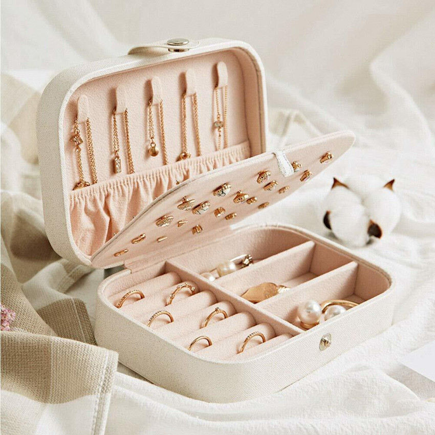 Boriva Portable Faux Leather Jewelry Organizer Mini Travel Jewelry Box Multicolour 1 pcs jewellery Vanity Box Price in India Buy Boriva Portable Faux Leather Jewelry Organizer Mini Travel Jewelry Box...