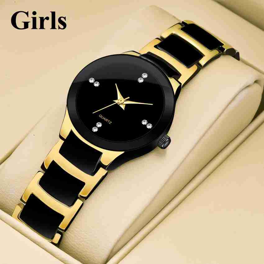 Ladies watch 2025 gold colour